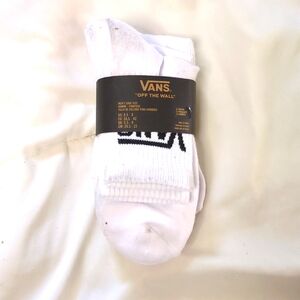 Vans- Men's white crew socks 3 pack